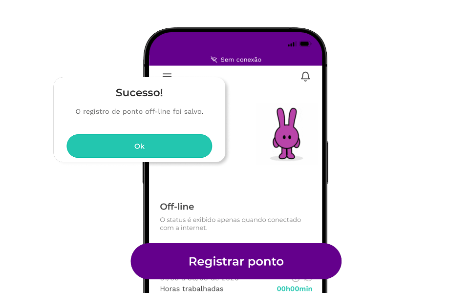 Registro de ponto off-line