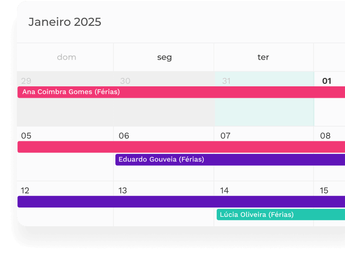 Calendário de férias