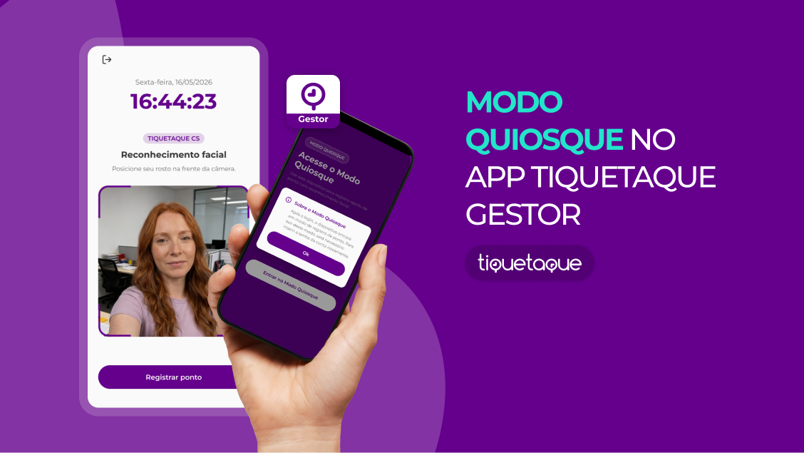 Modo Quiosque no App TiqueTaque Gestor