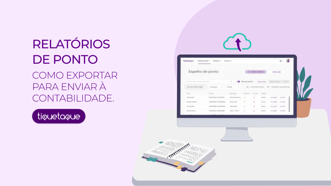 Como exportar relatórios de ponto para enviar à contabilidade